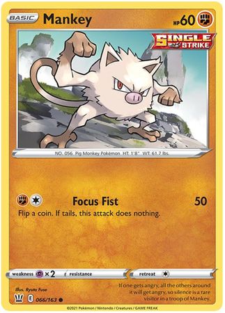 Battle Styles - 066/163 - Mankey
