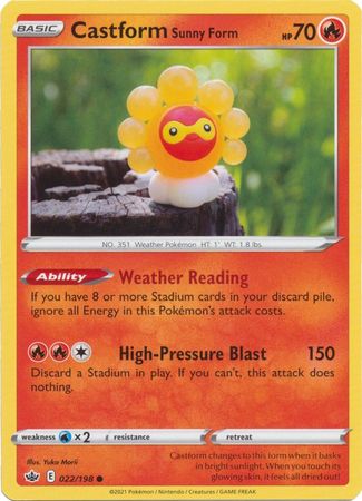 Chilling Reign - 022/198 - Castform (Sunny Form)