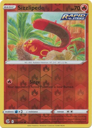 Fusion Strike - 047/264 - Sizzlipede - Reverse Holo