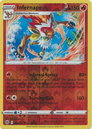 Brilliant Stars - 026/172 - Infernape - Reverse Holo