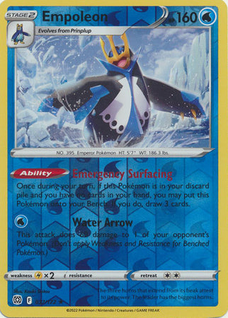 Brilliant Stars - 037/172 - Empoleon - Reverse Holo