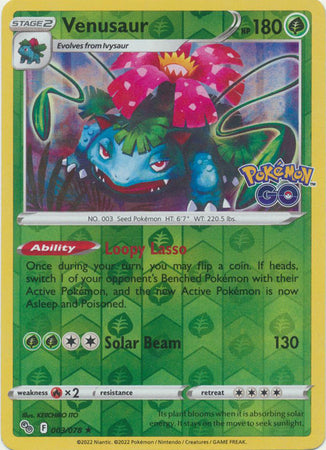 Pokémon GO - 003/078 - Venusaur - Reverse Holo
