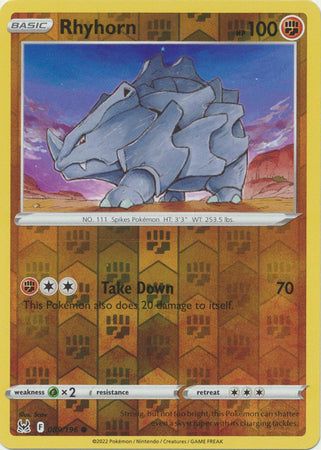 Lost Origin - 089/196 - Rhyhorn - Reverse Holo