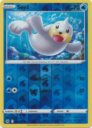 Crown Zenith - 029/159 - Seel - Reverse Holo