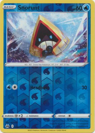 Crown Zenith - 034/159 - Snorunt - Reverse Holo