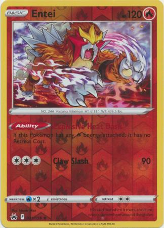Crown Zenith - 021/159 - Entei - Reverse Holo