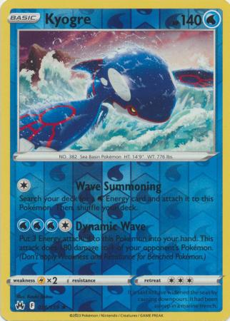 Crown Zenith - 036/159 - Kyogre - Reverse Holo