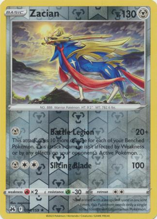 Crown Zenith - 094/159 - Zacian - Reverse Holo
