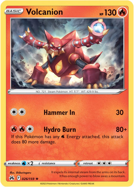 Crown Zenith - 026/159 - Volcanion - Holo