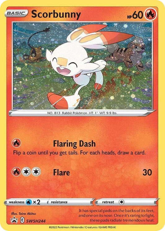 Black Star Promos - SWSH244 - Scorbunny - Holo