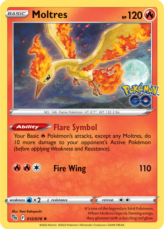 Pokémon GO - 012/078 - Moltres - Holo