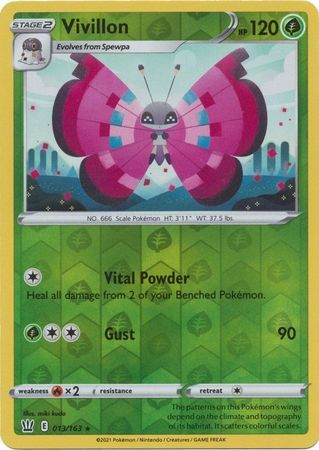 Battle Styles - 013/163 - Vivillon - Reverse Holo
