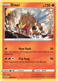 Battle Styles - 020/163 - Entei - Holo