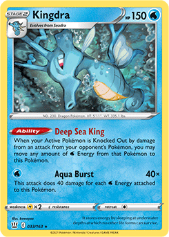 Battle Styles - 033/163 - Kingdra - Holo