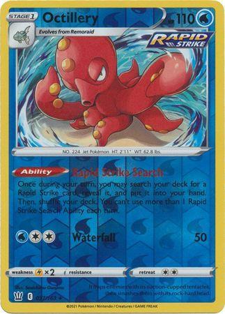 Battle Styles - 037/163 - Octillery - Reverse Holo