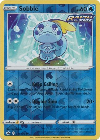 Chilling Reign - 041/198 - Sobble - Reverse Holo