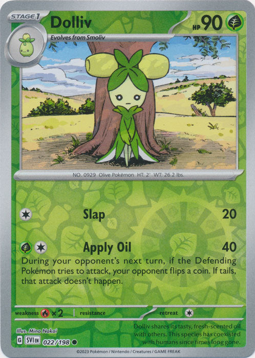 Scarlet & Violet - 022/198 - Dolliv - Reverse Holo