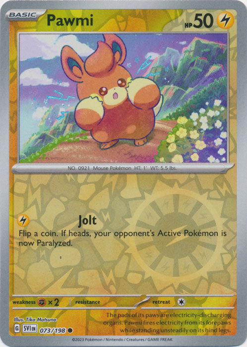 Scarlet & Violet - 073/198 - Pawmi - Reverse Holo
