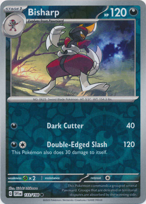 Scarlet & Violet - 133/198 - Bisharp - Reverse Holo